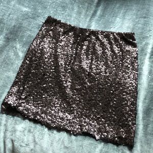 New York & Company black sequin skirt, Size L
